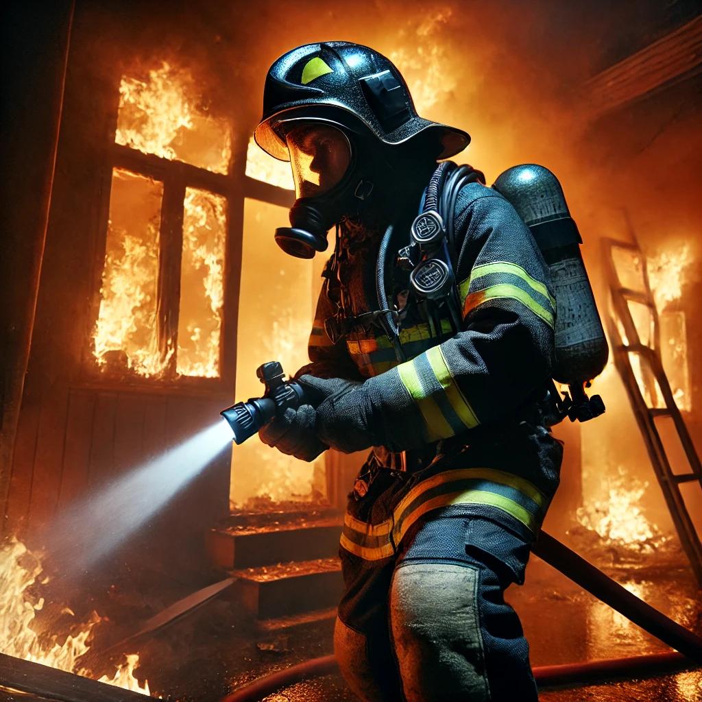 Firefighters need a constant supply of oxygen